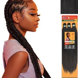 Black Pre-Stretched Braiding Hair